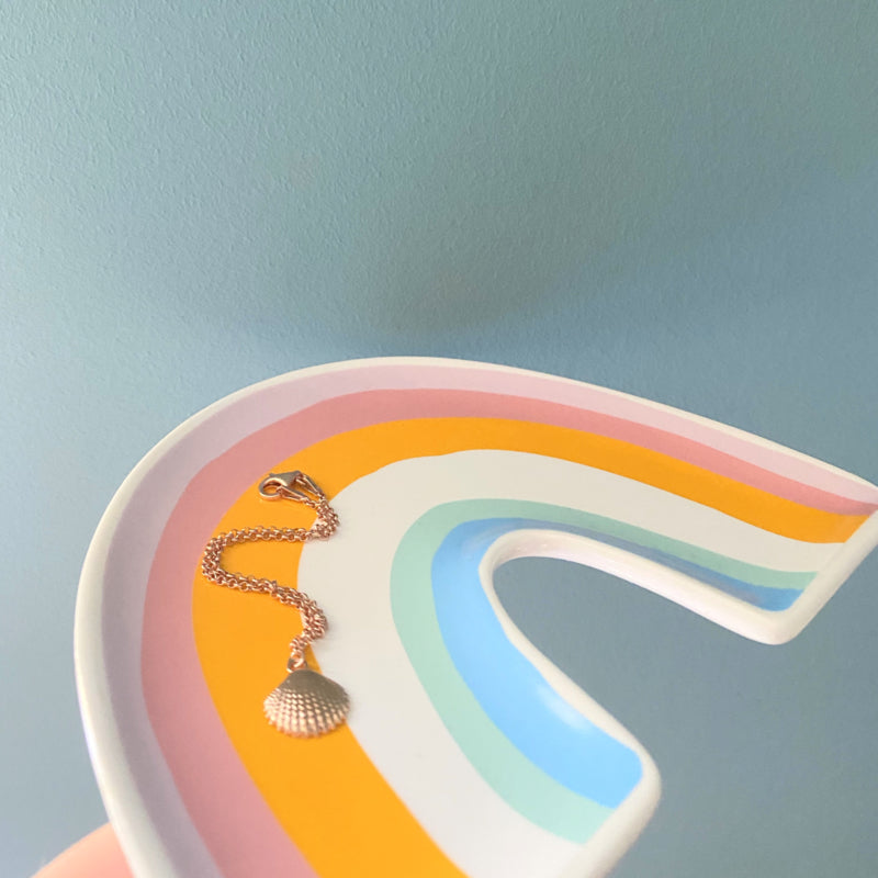 Silver luck The sea armband - rose gold