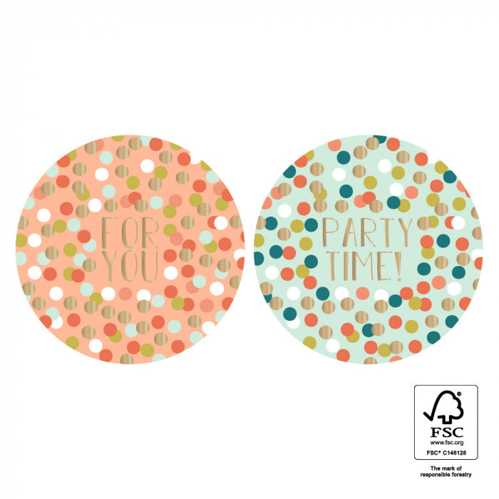 HOP Stickers Duo - For You Confetti Gold