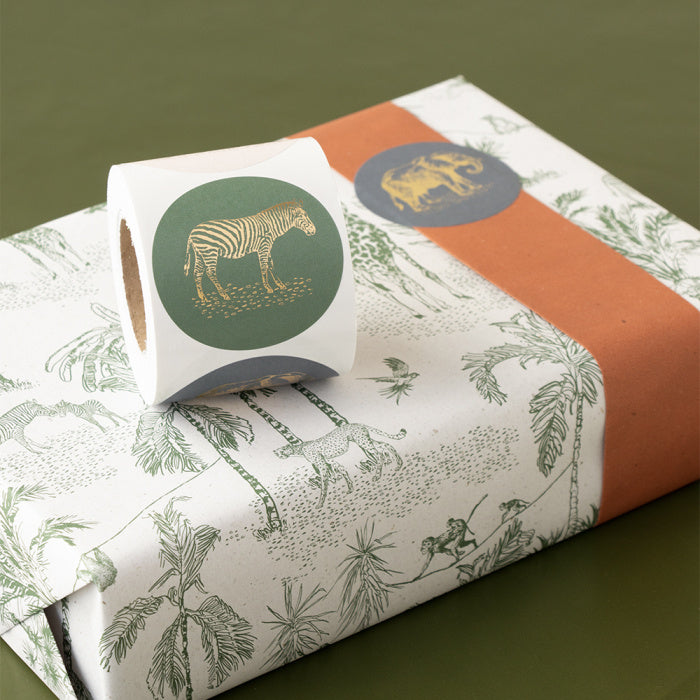 HOP Stickers Multi - Jungle Vintage Gold Faded