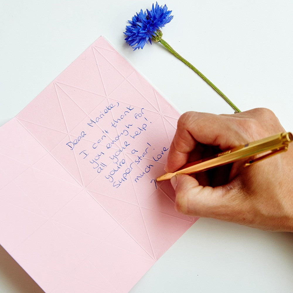 Happy Whatever - Card & Vaas in One - Large - Blushing Pink