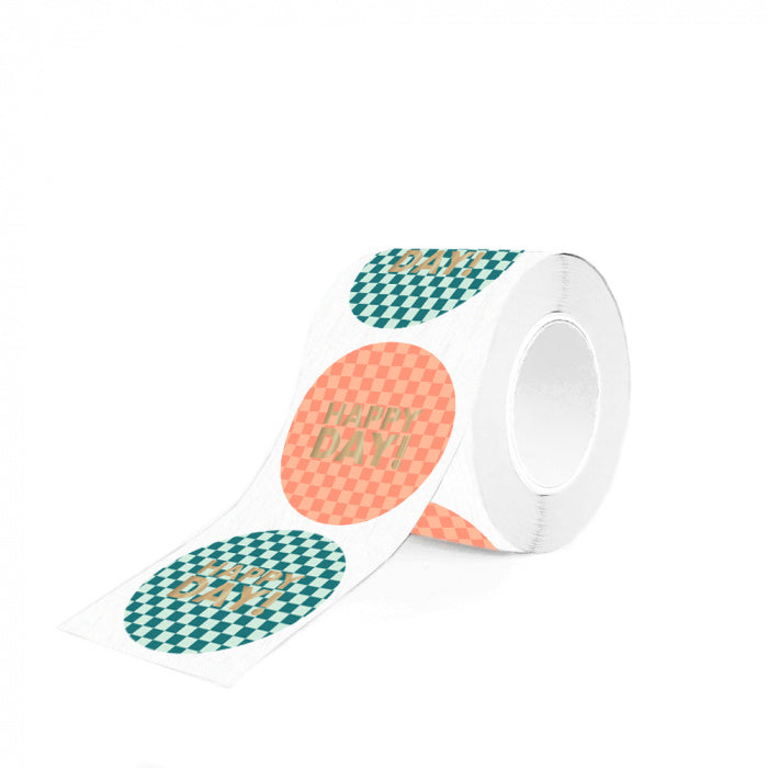 HOP Stickers Duo - Check Text Gold