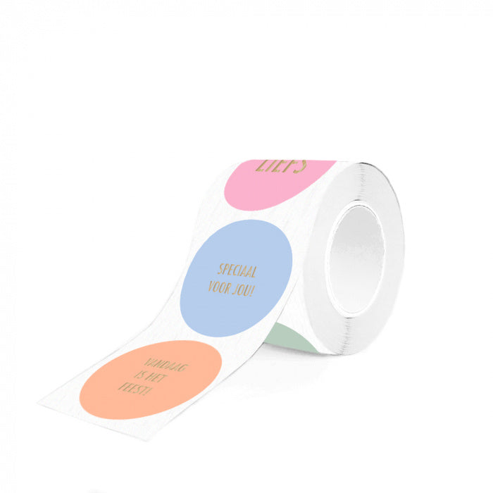 HOP Stickers Multi - Tekst Modern (NL) Gold - Sweet
