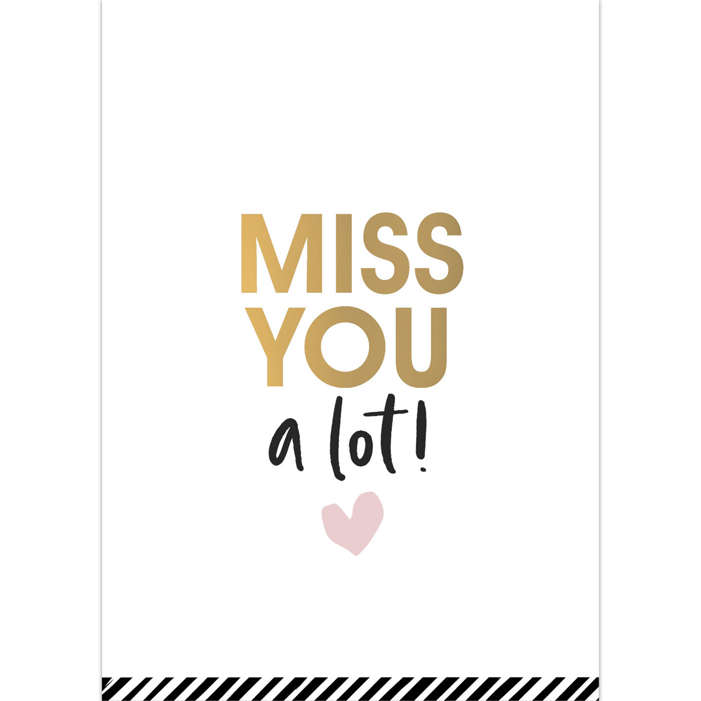 CollectivWarehouse - Postkaart Miss you a lot!