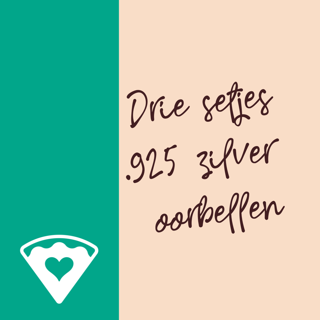 Drie setjes oorbellen