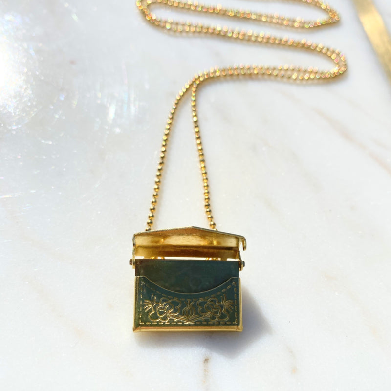 Golden message ketting