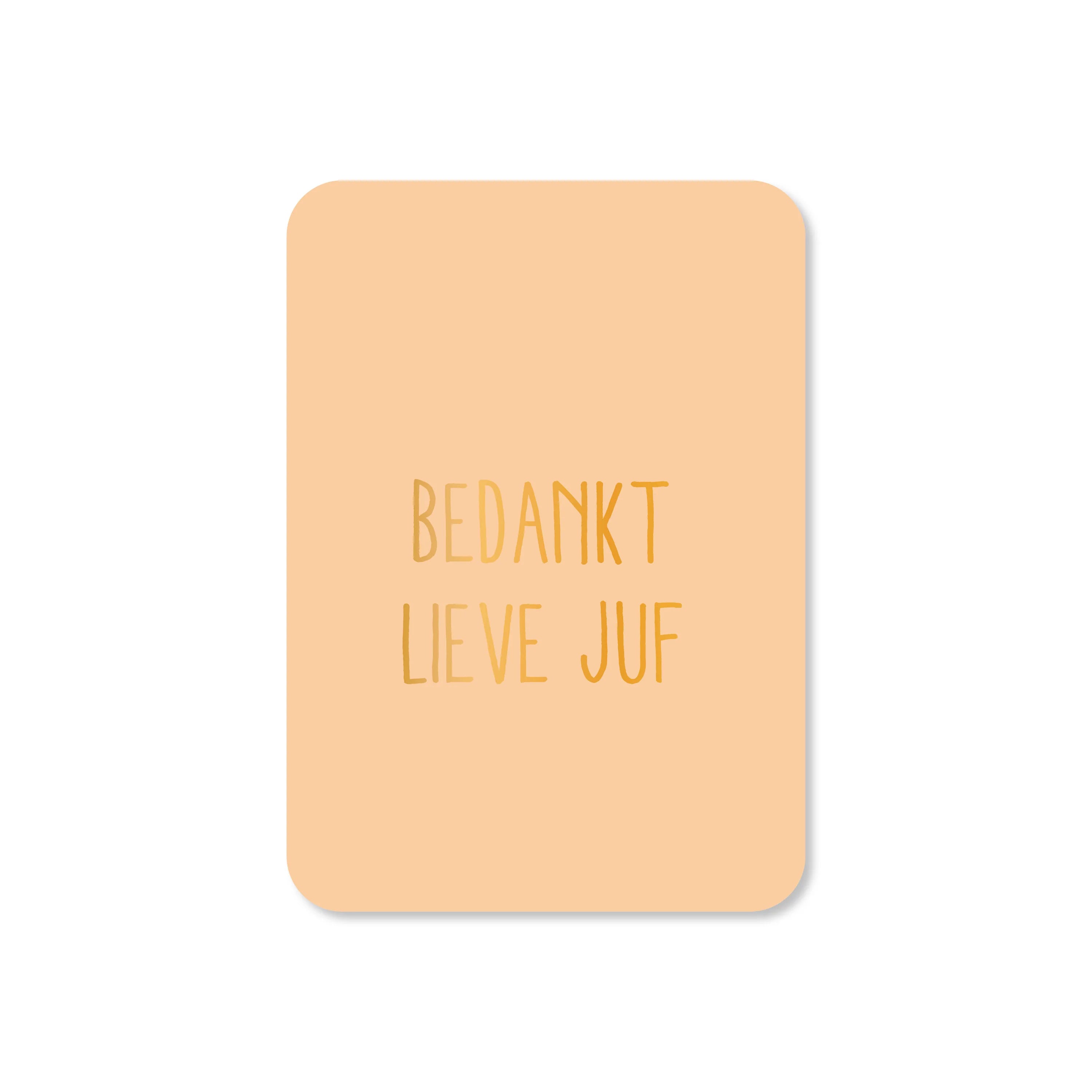 Kaartjes van Maaike - Bedankt lieve juf