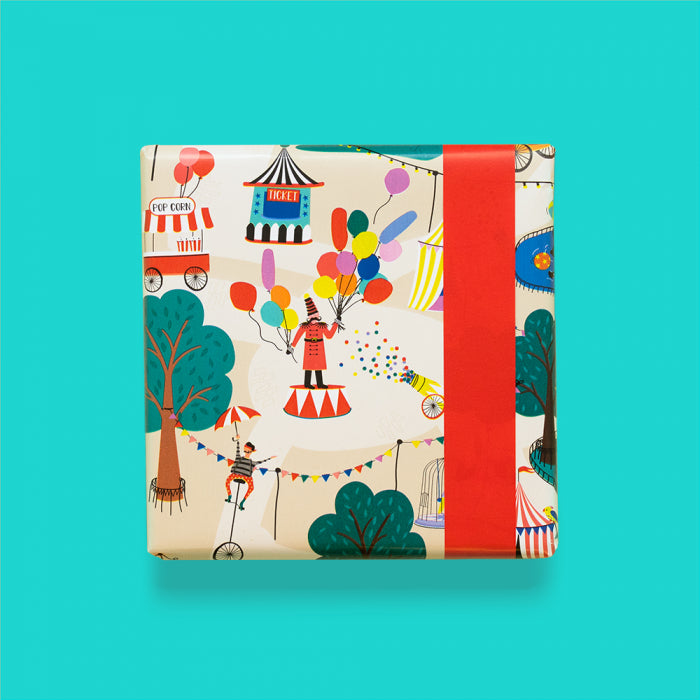 HOP Inpakpapier - Circus - Red