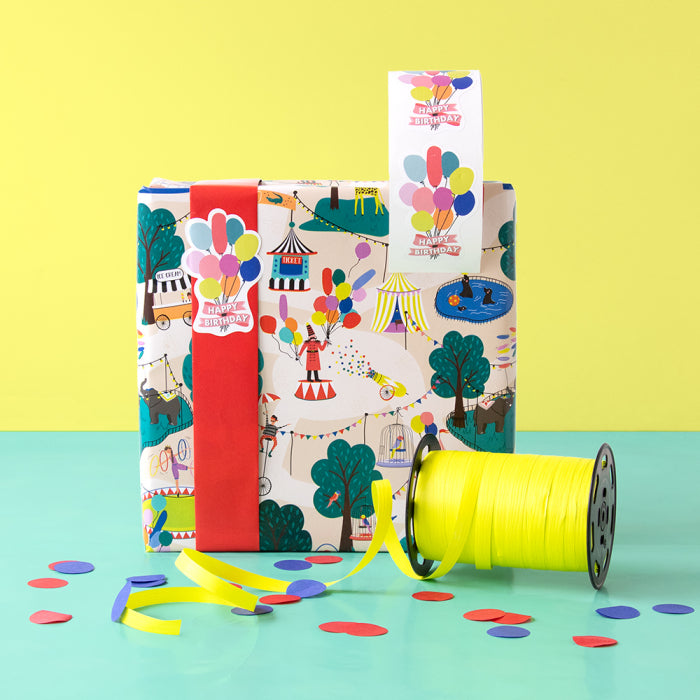 HOP Inpakpapier - Circus - Red