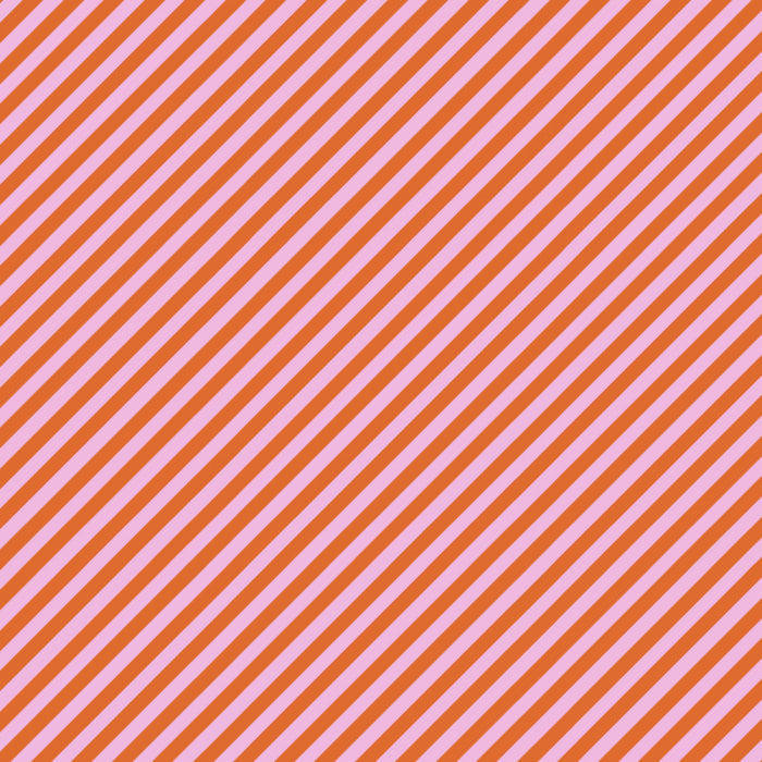 HOP - Vloeipapier op rol - Stripes - Orange/Pink