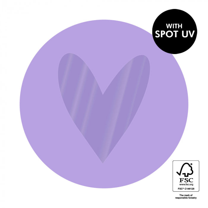 HOP - Stickers - Heart Spot UV - Lilac