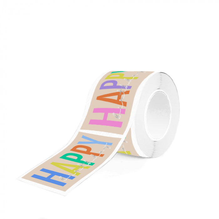 HOP - Stickers Duo - Happy Birthday Letters Silver