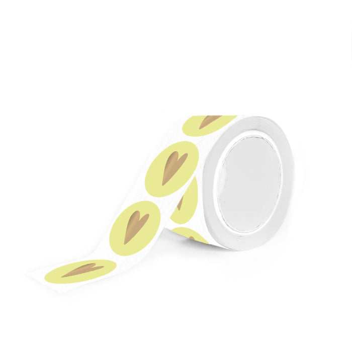 HOP - Stickers - Heart - Yellow