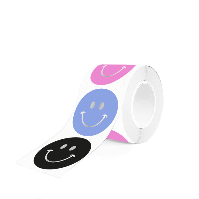 HOP Stickers Multi - Smiley Silver