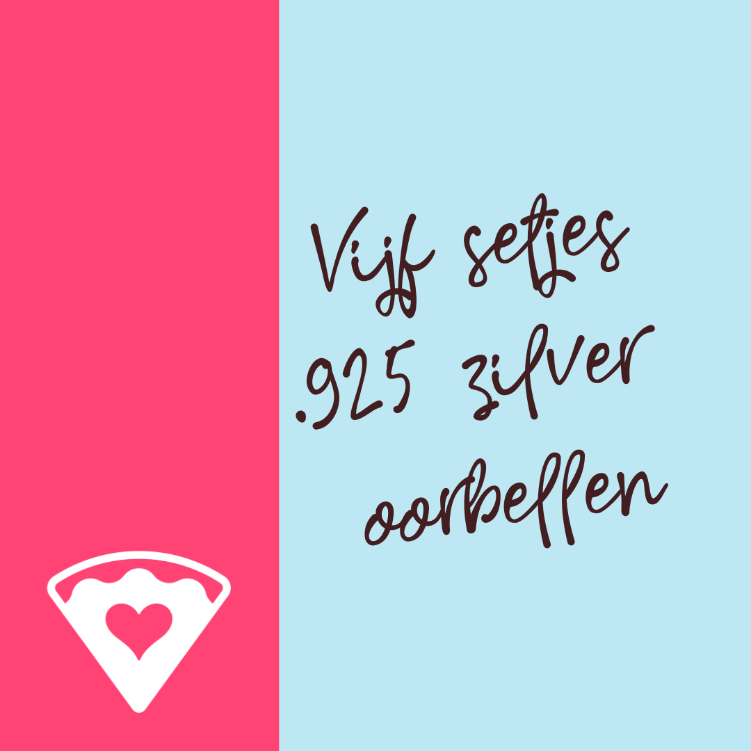 Vijf setjes oorbellen