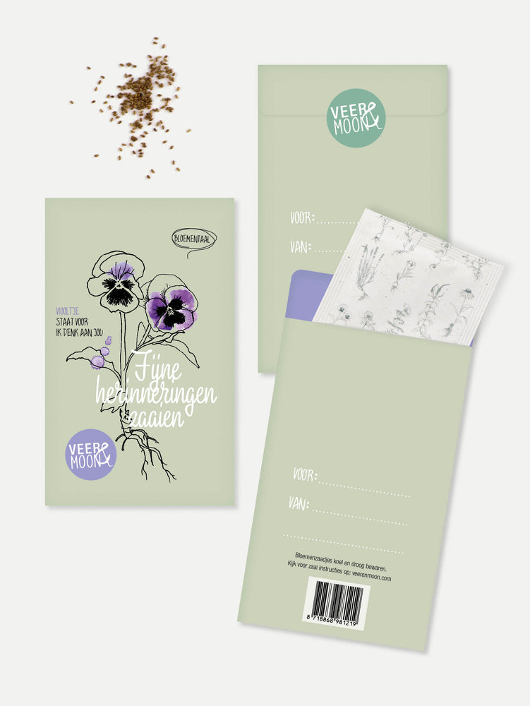 Veer & Moon - Zadenzakje Fijne herinneringen zaaien