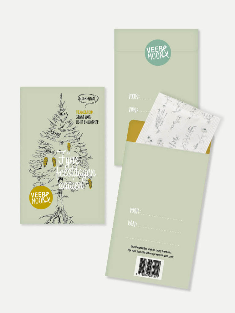 Veer & Moon - Zadenzakje Fijne feestdagen zaaien