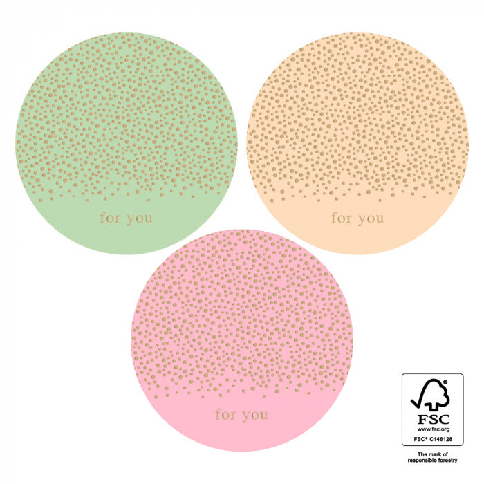 HOP Stickers Multi - Little Dot Gold - Bright