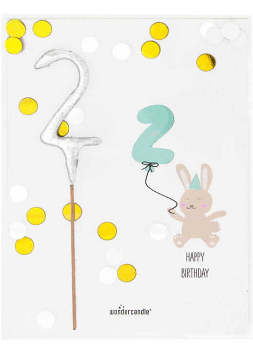 Wondercandle- Happy birthday 2 jaar