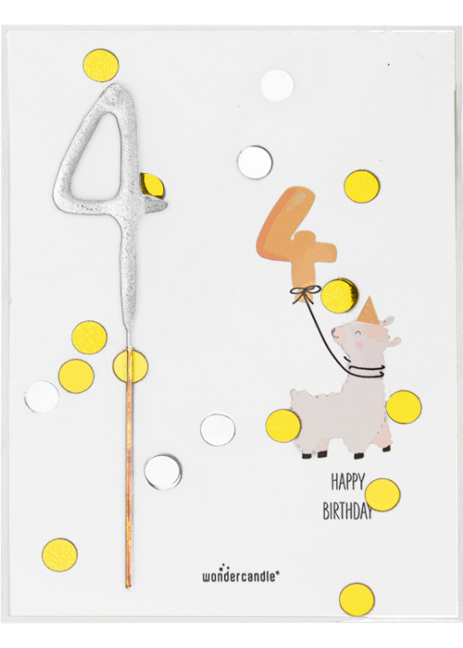 Wondercandle - Happy birthday 4 jaar