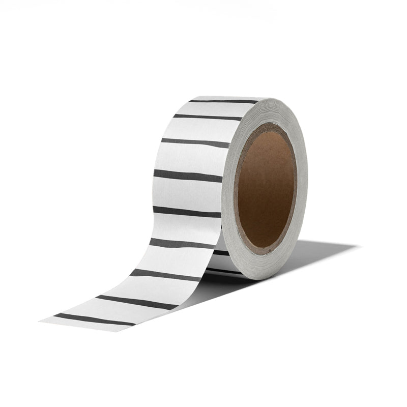 CollectivWarehouse - Washitape Line Art - Zwart/Wit