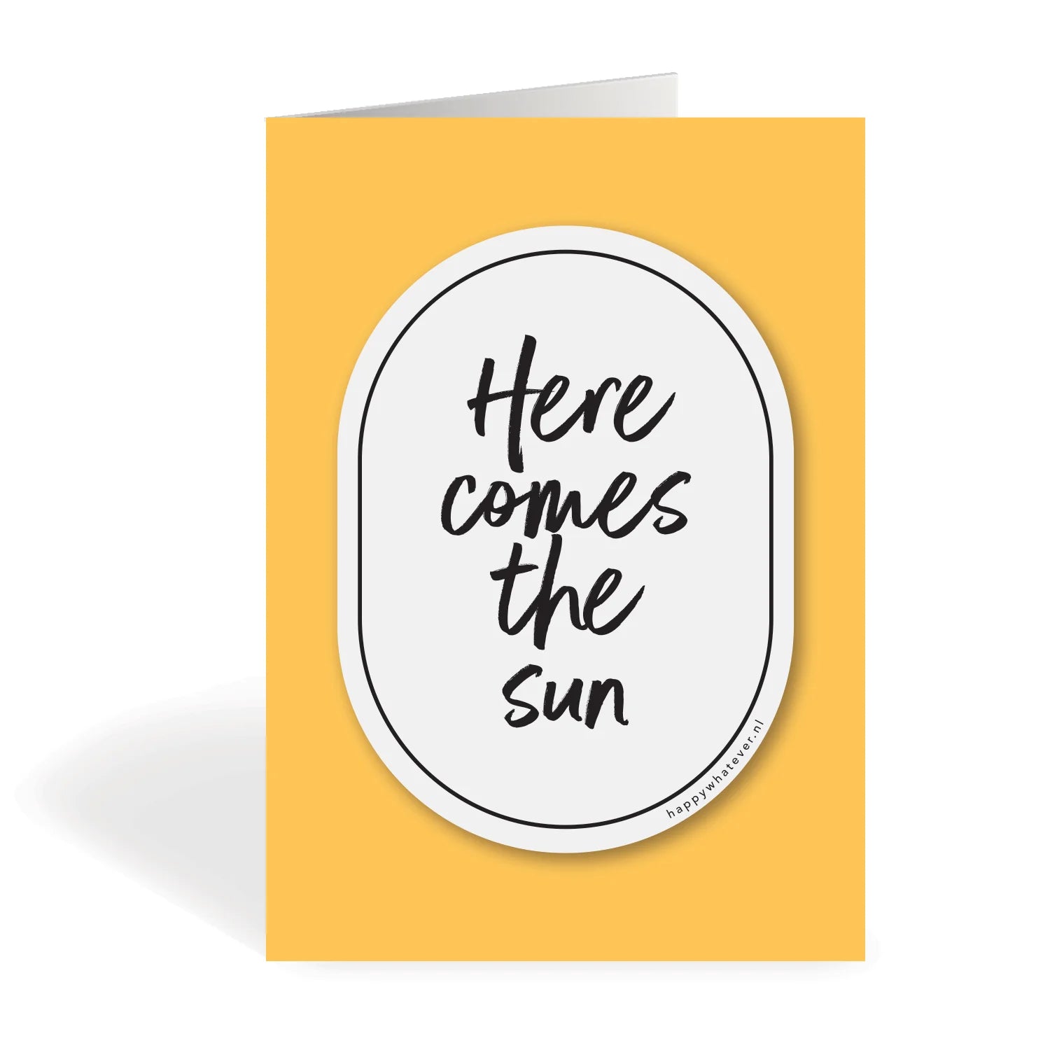 Regenboogmaker raamsticker Here Comes The Sun A6