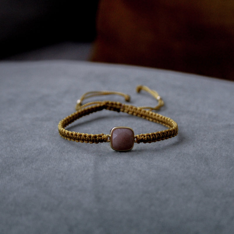 Golden hour winks armband - vierkant