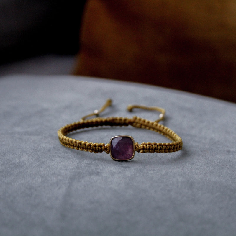 Golden hour winks armband - vierkant