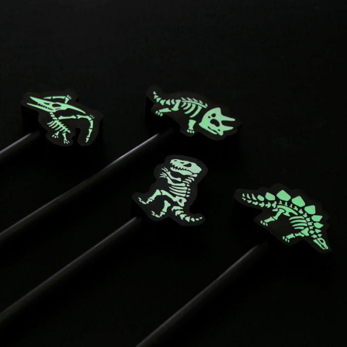 Dinosaurus Glow-in-the-dark Skelet - Gum Potlood