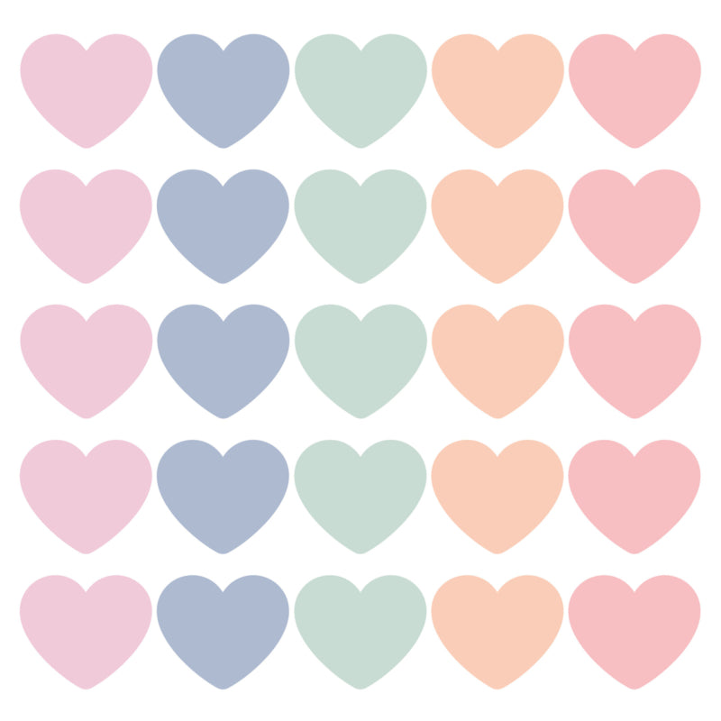 CollectivWarehouse - SOW &amp; GROW Hearts pastel cadeaustickers