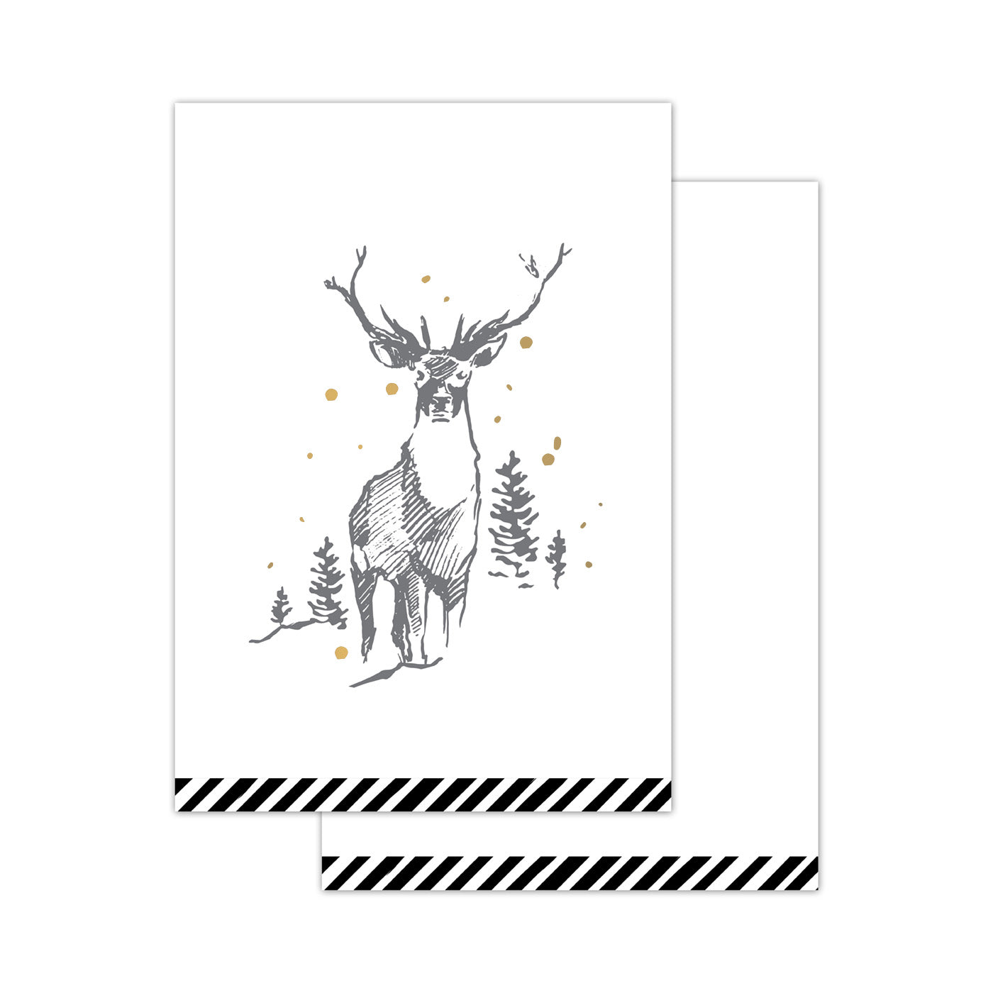 CollectivWarehouse - Christmas Deer – mini kaartje
