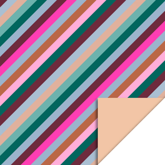 HOP - Inpakpapier - Multi Stripes - Peach