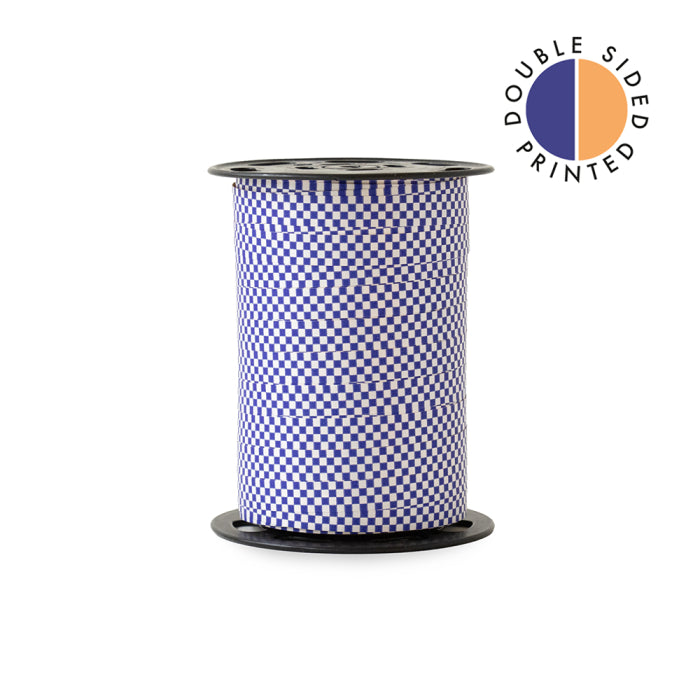 HOP - Lint - Paporlene - Check - Royal Blue - Orange