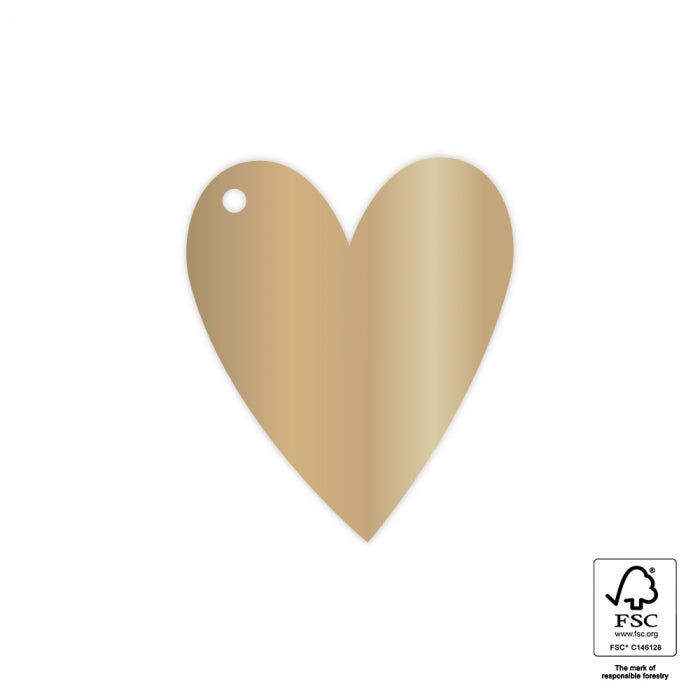 HOP Cadeaulabel - Heart Gold