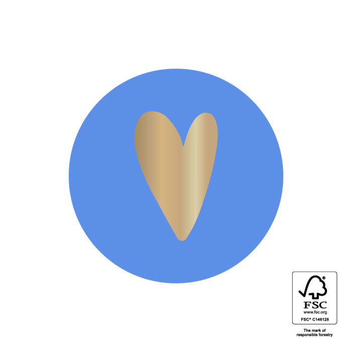 HOP - Stickers - Heart - Indigo Blue