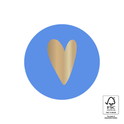HOP - Stickers - Heart - Indigo Blue