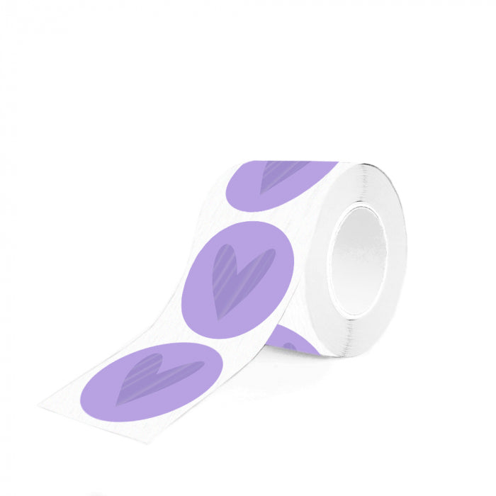 HOP - Stickers - Heart Spot UV - Lilac