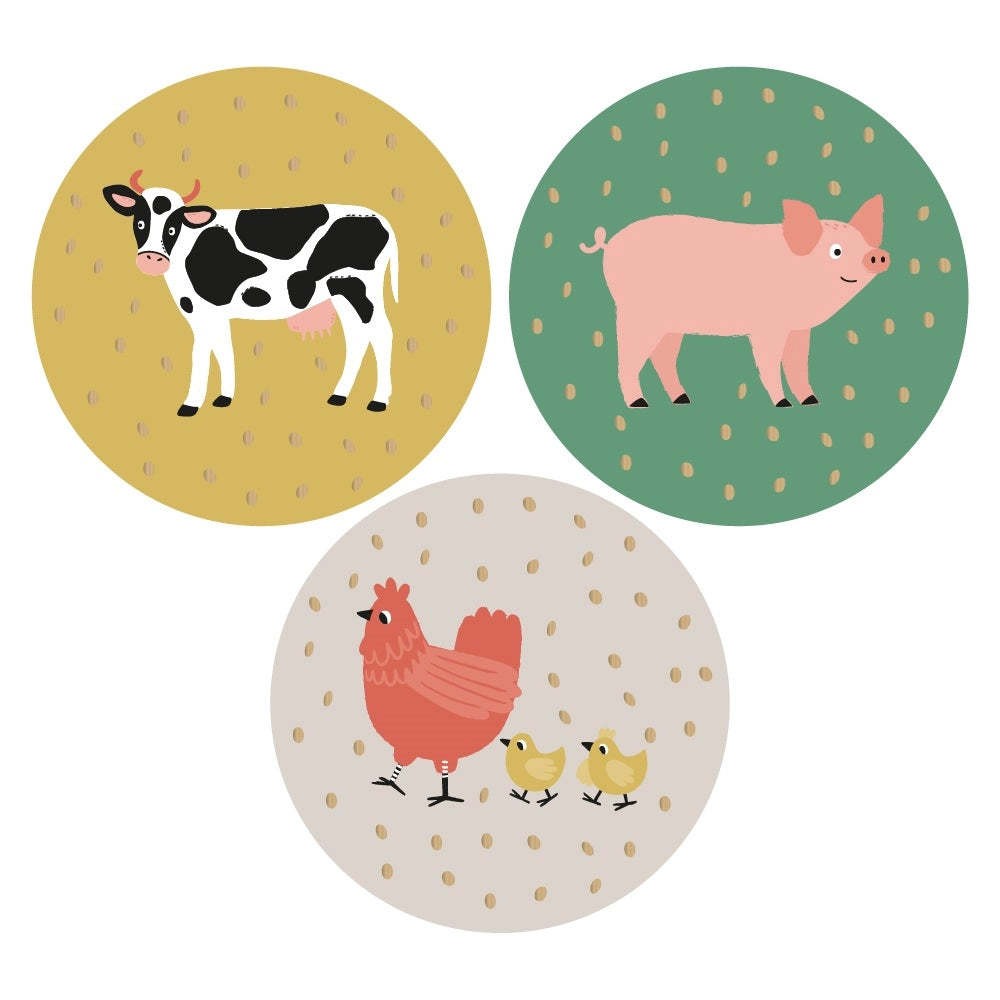 HOP Stickers Multi - Farm Animals