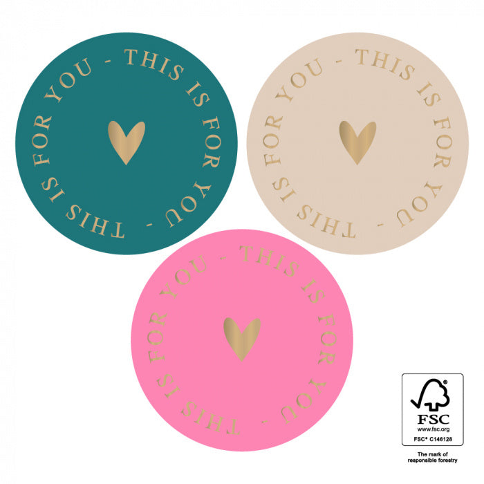 HOP Stickers Multi - This Is For You Gold - Happy