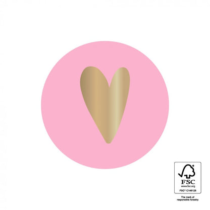HOP Stickers - Heart Blush Pink