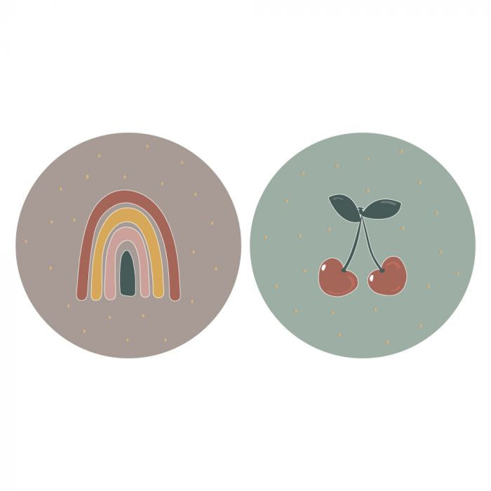 HOP Stickers - Duo - Cherry Rainbow