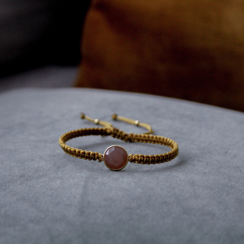 Golden hour winks armband - rond